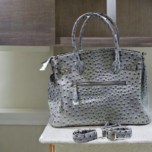 Stylish Large Capacity Fashionable Gray Handbag